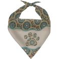 thumbnail image 1 of Boho Paws Dog Bandana Dog Scarf Adjustable Handkerchief Washable Reversible Scarves Pets Triangle Head Scarfs Bandanas Pet Accessories, 1 of 1