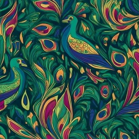 Boho Peel and Stick Wallpaper 17.7in x 9.8ft Vibrant Peacock Feathers Abstract Art Rich Green Purple Contact Paper Vinyl Waterproof Self Adhesive Wall Paper for Bedroom Shelf Cabinet Renter Friendly