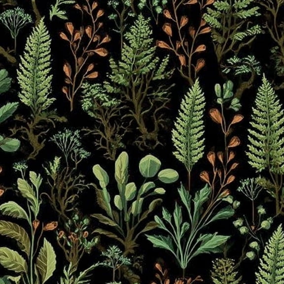 Boho Peel and Stick Wallpaper 23.6in x 9.8ft Botanical Fern Leaf Dark Contact Paper Vinyl Waterproof Self Adhesive Wall Paper for Bedroom Shelf Cabinet Renter Friendly