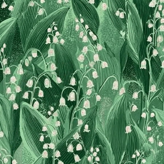 Boho Peel and Stick Wallpaper 23.6in x 9.8ft Lily Valley Floral Green Leaves Delicate Blooms Contact Paper Vinyl Self-Adhesive Removable Wall Paper for Bedroom Apartment Decor Renter Friendly
