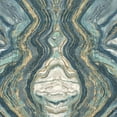 thumbnail image 1 of Boho Peel and Stick Wallpaper Abstract Marble Gold Blue Stripes Wall Mural 23.6in x 9.8ft Self Adhesive Removable Wall Paper Renter Friendly Wallpaper for Nursery Bedroom Cabinets, 1 of 8