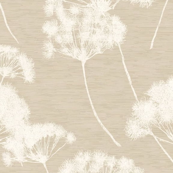 Boho Peel and Stick Wallpaper Beige Botanical Dandelion Silhouette Textured Wall Mural 23.6in x 9.8ft Self Adhesive Removable Wall Paper Renter Friendly Wallpaper for Nursery Bedroom Cabinets