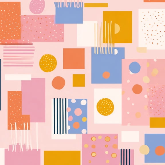 Boho Peel and Stick Wallpaper Colorful Abstract Geometric Polka Dots Stripes Wall Mural 23.6in x 9.8ft Self Adhesive Removable Wall Paper Renter Friendly Wallpaper for Bedroom Kitchen Farm