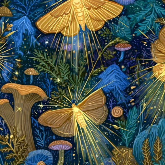 Boho Peel and Stick Wallpaper Ethereal Forest Radiant Butterflies Misty Glow Wall Mural 23.6in x 9.8ft Self Adhesive Removable Wall Paper Renter Friendly Wallpaper for Nursery Bedroom Cabinets