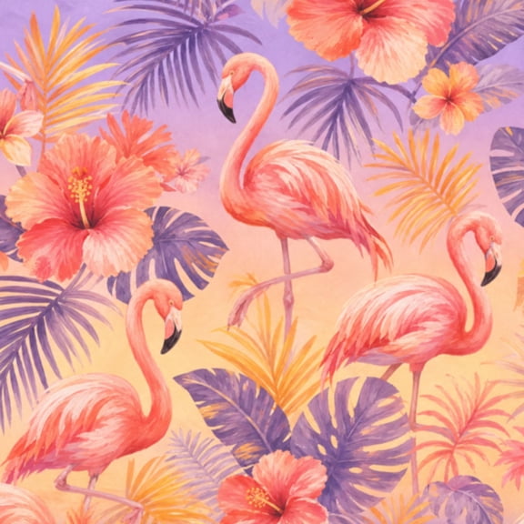 Boho Peel and Stick Wallpaper Flamingos Standing Shallow Water Vibrant Golden Sunset Dramatic Sky Wall Mural 23.6in x 9.8ft Self Adhesive Removable Wall Paper Renter Friendly Wallpaper for Bedroom