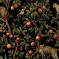 thumbnail image 1 of Boho Peel and Stick Wallpaper Leopard Tropical Birds Fruit Tree Black Wall Mural 17.7in x 9.8ft Self Adhesive Removable Wall Paper Renter Friendly Wallpaper for Bedroom Kitchen Farm, 1 of 8