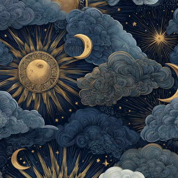 Boho Peel and Stick Wallpaper Vintage Celestial Ornate Moons 23.6in x 9.8ft Self Adhesive Removable Wall Paper Renter Friendly Vinyl Wall Covering for Kids Room Bedroom Nursery Cabinet