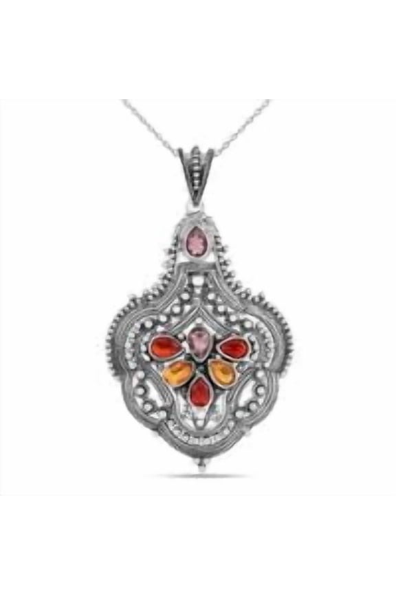 Boho Pendant Oxidised Necklace