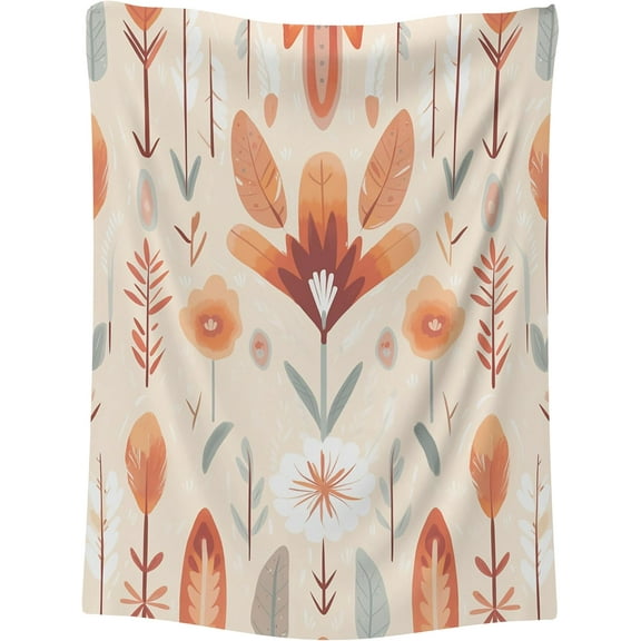 Boho Peruvian Retablos Blanket Gift for Women Comfy Blankets Small Blanket for Travel