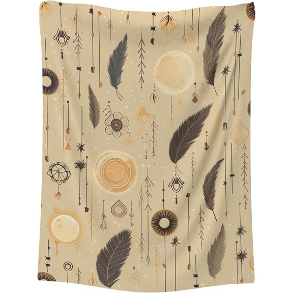 Boho Peruvian Retablos Blanket Gift for Women Comfy Blankets Small Blanket for Travel