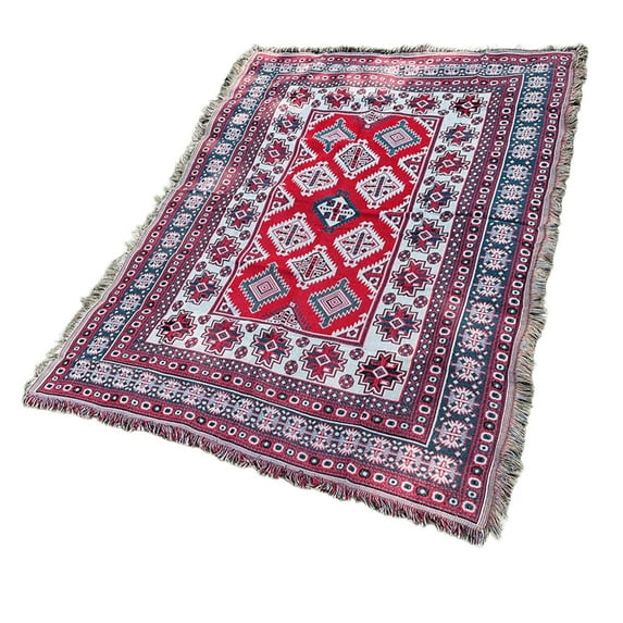 Boho Picnic Blanket for Outdoor - Waterproof Sandproof Beach Blanket, Extra Large Foldable Camping Mat, Lightweight Portable Travel Rug for Park, Beach, Hiking & RV (Vintage Floral Design)