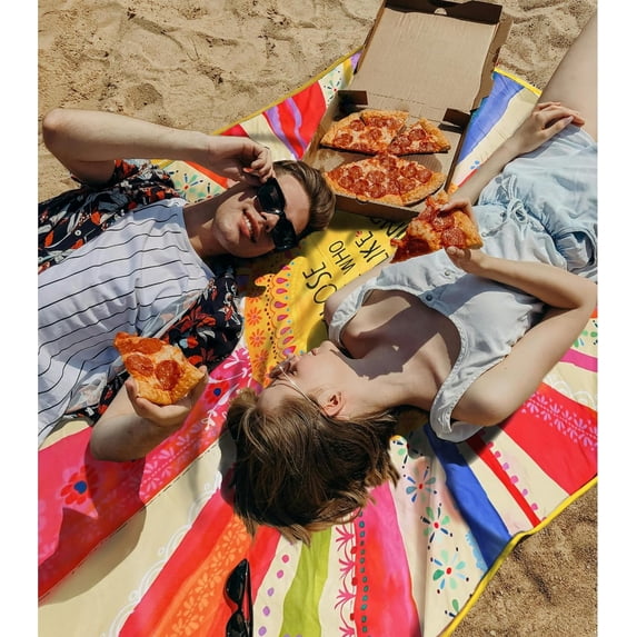 Boho Picnic Blanket Waterproof Boho Large Picnic Beach Blanket Waterproof Sandproof Foldable Portable Travel Picnic Blanket for Outdoor Spring and Summer Camping,Beaches,Parks 80"X 60"