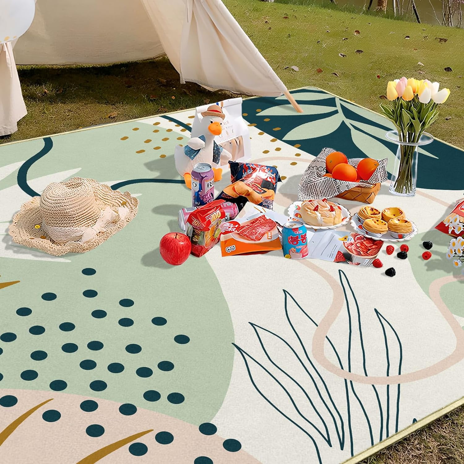 Large boho picnic blanket hotsell