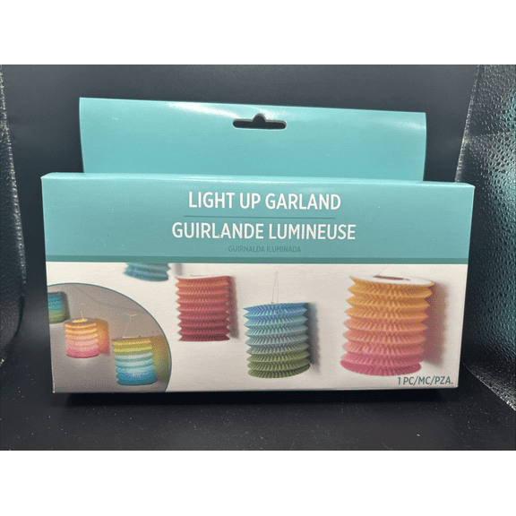 Boho Picnic Cookout Summer Luau Theme Party Decoration Light-Up Lantern Garland