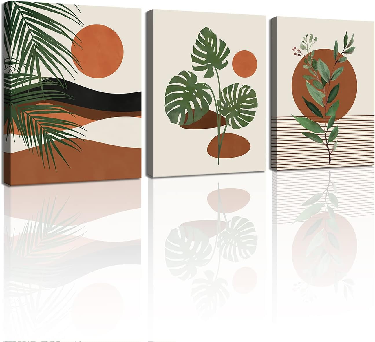 Boho Picture Wall Art Geometric Canvas Bohemia Boho Paintings Sunrise ...