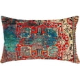 thumbnail image 1 of Boho Pillow Covers 12x20 Inch, Persian Red Blue Vintage Throw Pillow Cover Antique Ethnic Decorative Red Blue Pillow Cases Home Decor Linen Pillowcase, 1 of 6