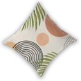 thumbnail image 1 of Boho Pillow Covers 16x16 Set of 2, Mid-Century Blue Orange Drop Shapes Decorative Throw Pillow Covers Outdoor Retro Abstact Lumbar Pillow Cases for Bed Couch Sofa Home Decor, 1 of 5