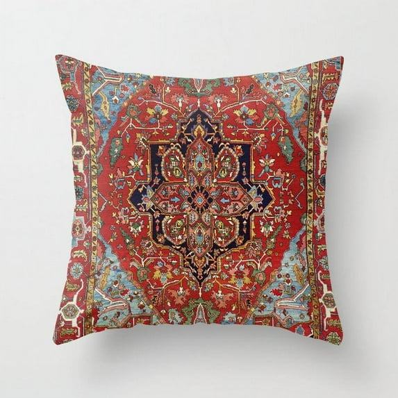 Boho Pillow Covers 18X18 in Ethnic Design Pattern Pillow Cases Home Decor for Living Room Bedroom Bed Cushion Outdoor Throw Pillow Covers