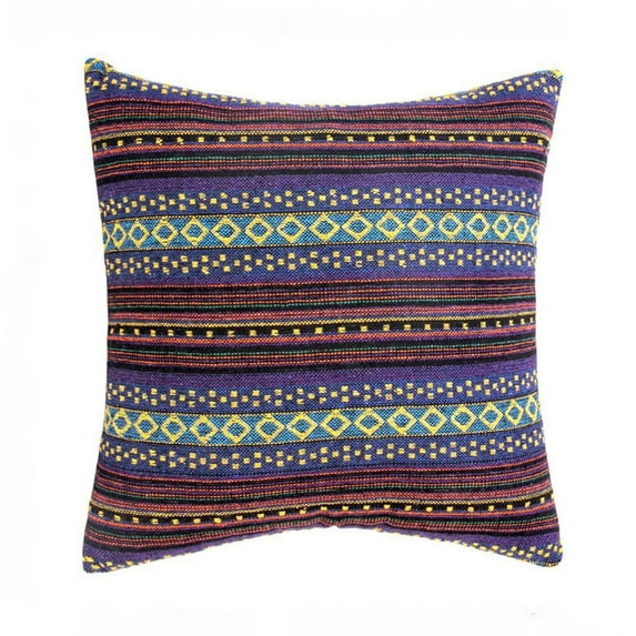 Boho Pillow Covers 18x18 Square Farmhouse Decorative Throw Pillow Cases Striped Textured Cushion Covers with Tassels Neutral Soft Accent Pillows for Sofa Couch Bed Living Room Decor