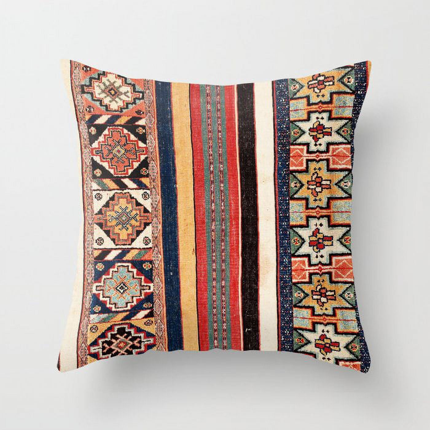 Boho Pillow Covers Carpet Pattern Decorative Pillow Cover Retro Rust ...