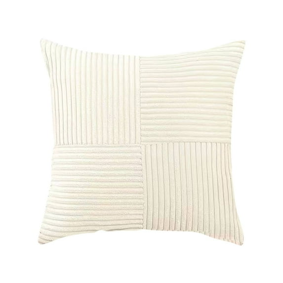 Boho Pillow Covers Decorative Throw Pillows Soft Solid Couch Pillowcases Cross Patchwork Textured Terracotta Cushion Covers Home Decor for Living Room Bed Sofa 18x18 inch