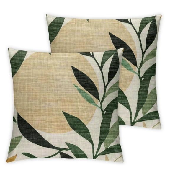 Boho Pillow Covers Set of 2, Bohemian Mid Century Style Farmhouse Decorations Throw Pillow Covers Abstract Beige Art Outdoors Decorative Cushion Case for Couch Sofa Home