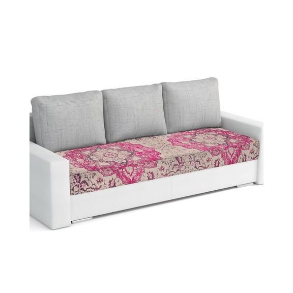 Boho Pink Couch Cushion Covers Stretch, Washable Sofa Seat Covers Individual Seat Cushion Sofa Slipcovers Middle Century Boho Geometric Abstract Southwestern Couch Cover Furniture Protector L-1PCS