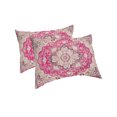 thumbnail image 1 of Boho Pink Pillow Covers King Size 2 Pack, Middle Century Boho Geometric Abstract Southwestern Soft Bed Throw Pillowcases Breathable Cooling Long Lumbar Body Pillow Sham Cover for Bed Sofa 20''x36'', 1 of 7