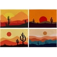 thumbnail image 1 of Boho Placemats Set of 4, Western Placemats, Boho Western Home Decor, Boho Western Table Mats Place Mats for Kitchen Dining Table Decoration 12x18 Inch, 1 of 5