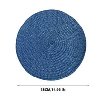 Boho Placemats Woven Table Mat Place Mat Household And Oil-Proof Pad Heat Insulation Pad Non Slip Placemats Round Placemats
