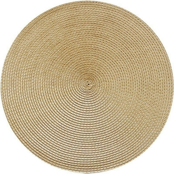 Boho Placemats Woven Table Mat Place Mat Household And Oil-Proof Pad Heat Insulation Pad Non Slip Placemats Round Placemats