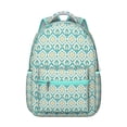 thumbnail image 1 of Boho Print College Backpack - Spacious 17 Inch Laptop Compartment, Tribal Design, Heavy Duty Oxford Material, Roomy for School Supplies, 1 of 6