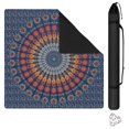 thumbnail image 1 of Boho Print Extra Large Anti-Skid Rubber Mahjong Mat 31.5x31.5 Inch Table Cover with Noise Reduction for Playing Tiles Cards and Family Entertainment, 1 of 7