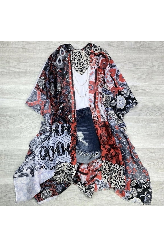 Boho Print Lightweight Kimono