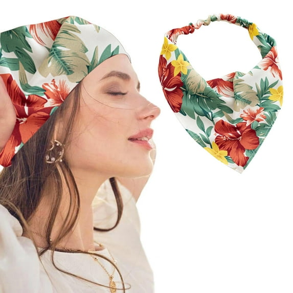 Boho Printed Hair Bandanas Scarf Kerchief Headbands Ties Head Wrap Accessories For Women Girls Hair Care