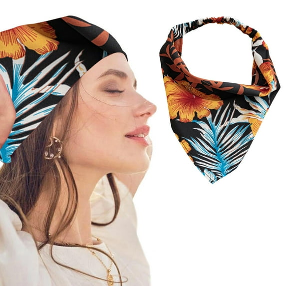 Boho Printed Hair Bandanas Scarf Kerchief Headbands Ties Head Wrap Accessories For Women Girls Hair Care