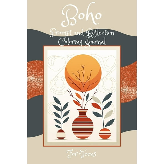 Boho Prompt and Reflection Coloring Book, (Paperback)