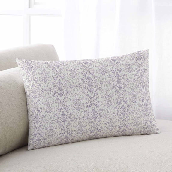 Boho Purple Pattern Queen Size Pillow Cover,Pillowcase Protectors with Zipper,Breathable Decorative Throw Pillow Case Cover,Modern Geometric Southwestern Vintage Pillow Shams for Couch Sofa 20x30Inch