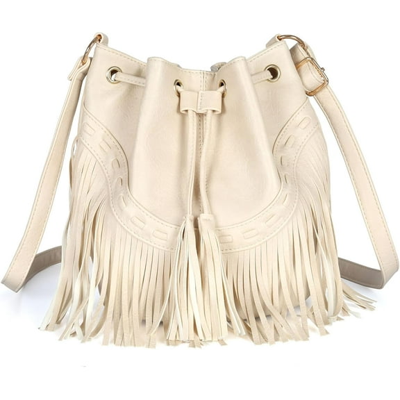 Boho Purses, Boho Bag, Black Fringe Purse, Western Purses for Women, Crossbody Bags for Women, Bucket Bags