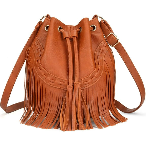 Boho Purses, Boho Bag, Black Fringe Purse, Western Purses for Women, Crossbody Bags for Women, Bucket Bags