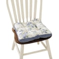 thumbnail image 1 of Boho Quilted Cotton Chair Cushion 16"x16"×2'' with Non-Slip Ties & Gripper Back - Machine Washable PP Filled Seat Pad for Dining, Kitchen, Office Chairs - Stylish Patchwork Design (Pattern A), 1 of 6