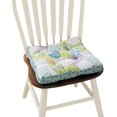 thumbnail image 1 of Boho Quilted Cotton Chair Cushion 16"x16"×2'' with Non-Slip Ties & Gripper Back - Machine Washable PP Filled Seat Pad for Dining, Kitchen, Office Chairs - Stylish Patchwork Design (Pattern A), 1 of 6