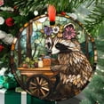 thumbnail image 1 of Boho Raccoon Barista Suncatchers for Windows, Ornament Window Hangings,Hand-Painted Glass Panel Perfect for Home Decorr, 2025, Holiday Decoration, 2025, Holiday Decoration,, 1 of 5