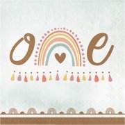 Boho Rainbow 1st Birthday Napkins, 48 ct