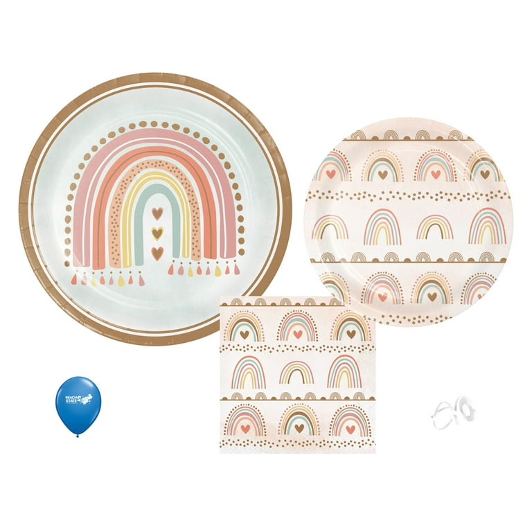 Boho Rainbow Baby Shower Birthday Party Supplies Boho Rainbow