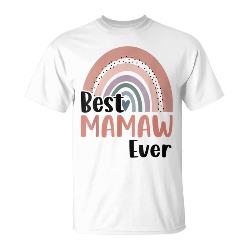 Boho Rainbow Best Mamaw Ever Funny Mothers Day Mommy Grandma Unisex ...