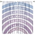 thumbnail image 1 of Boho Rainbow Curtains Classroom Reading Corner Kind Amazing Brave Smart Loved Rainbow Decor Blackout Window Drapes Book Center Calming Corner Home Girls Room,Purple 42x84in,2 Panel Set, 1 of 6