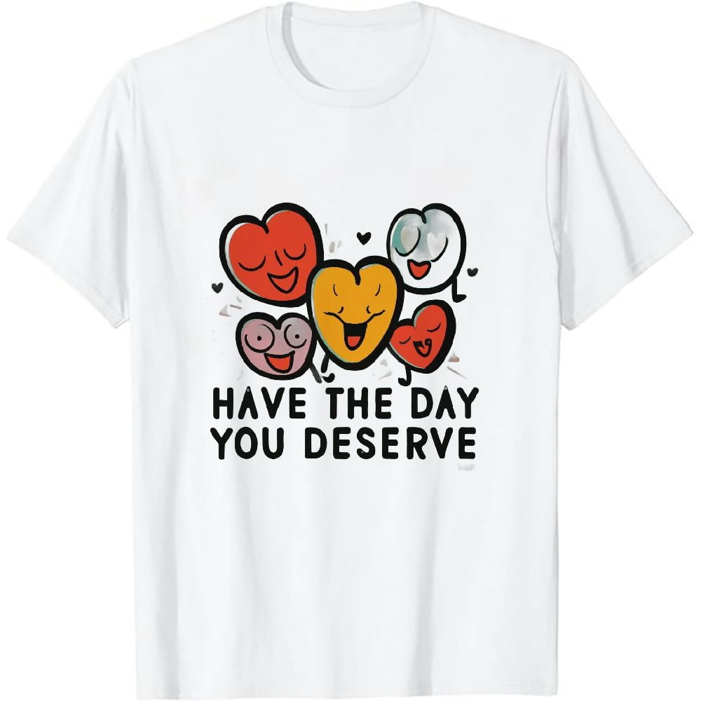 Boho Rainbow 'Have The Day You Deserve' Sticker – Waterproof Vinyl Decal For Car, Laptop, Water Bottle, 5-inch Positivity Vibes