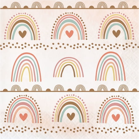 Boho Rainbow Napkins, 48 ct