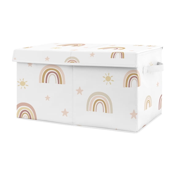 Boho Rainbow Storage Fabric Toy Box by Sweet Jojo Designs
